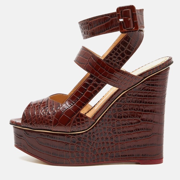 Charlotte Olympia Mercelle croc platforms - Picture 1 of 4